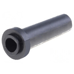 Manșon PVC negru 6mm x 3,5mm, lungime 23mm, temperatură -30 până la 60°C | Electronic-mag.ro | Componente Electronice