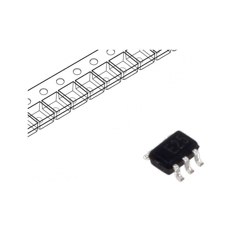 Diodă TVS rețea 25V 15A 150W cvadruplă anod comun SOT323-5L | Electronic-mag.ro | Componente Electronice