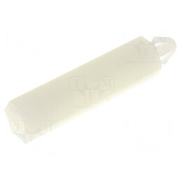 Distanţier PCB poliamidă 22mm naturală cu cheie 5,5mm | Electronic-mag.ro | Componente Electronice