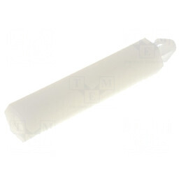 Distanţier PCB poliamidă 26mm naturală, cheie 5,5mm | Electronic-mag.ro | Componente Electronice
