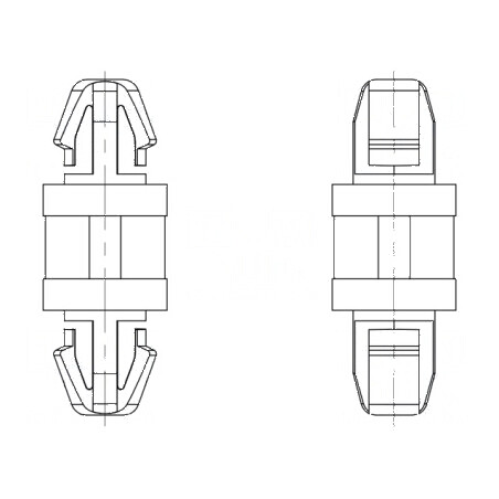 Distanţier PCB poliamidă 66 10mm clichet | Electronic-mag.ro | Componente Electronice