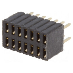 Conector şiruri pini soclu mamă 14 PIN 1,27mm THT 2x7 | Electronic-mag.ro | Componente Electronice