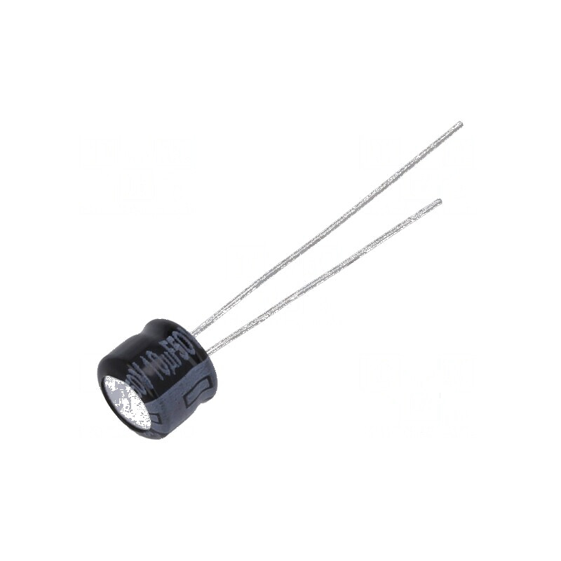 Condensator electrolitic THT 10uF 50VDC Ø6,3x5mm ±20% 1000h | Electronic-mag.ro | Componente Electronice Condensator electrolitic THT 10uF 50VDC Ø6,3x5mm ±20% 1000h | Electronic-mag.ro | Componente Electronice