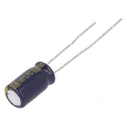 Condensator electrolitic low ESR THT 100uF 25VDC Ø6,3x11,2mm | Electronic-mag.ro | Componente Electronice