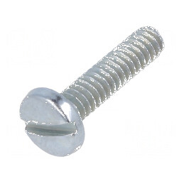 Şurub UNC 4-40x12,7 cu cap rotund crestat din oţel zincat | Electronic-mag.ro | Componente Electronice