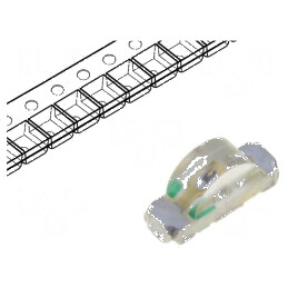 LED SMD 1304 Verde 36÷80mcd 3,2x1,5x1mm 120° 20mA 570nm | Electronic-mag.ro | Componente Electronice