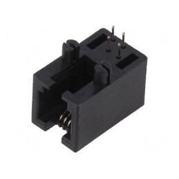 Conector RJ9 4p4c THT 90° | Electronic-mag.ro | Componente Electronice