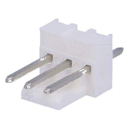 Conector cablu-placă soclu tată KK 254 2,54mm 3 PIN THT albă | Electronic-mag.ro | Componente Electronice