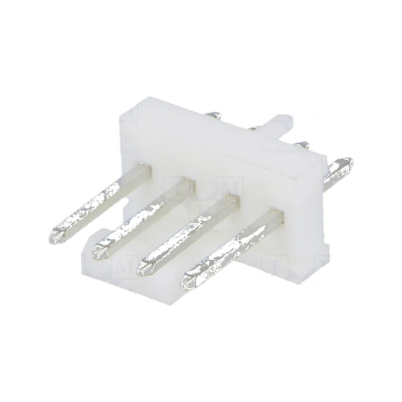 Conector cablu-placă soclu tată KK 254 2,54mm PIN 4 THT 4A | Electronic-mag.ro | Componente Electronice