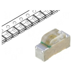 LED SMD 0802 verde 18-60mcd 2,1x1,3x0,7mm 120° 20mA 570nm | Electronic-mag.ro | Componente Electronice