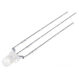 LED 3mm roșie/verde 60° convex, Nr. term: 3 | Electronic-mag.ro | Componente Electronice