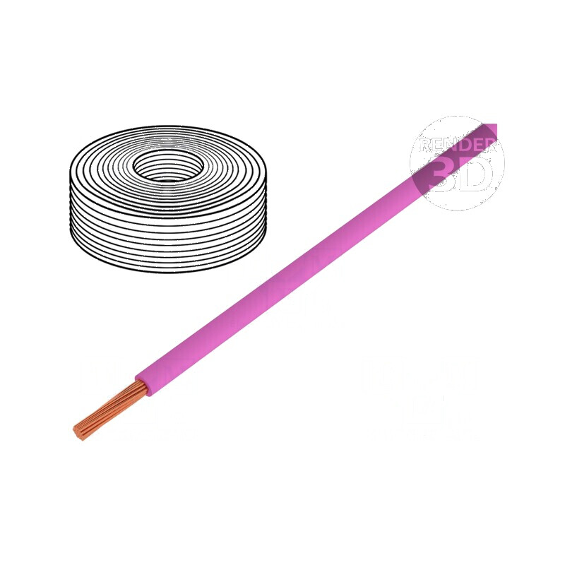 Cablu LiY litat 0,25mm2 PVC roz 900V 250m Clasa 5 | Electronic-mag.ro | Componente Electronice