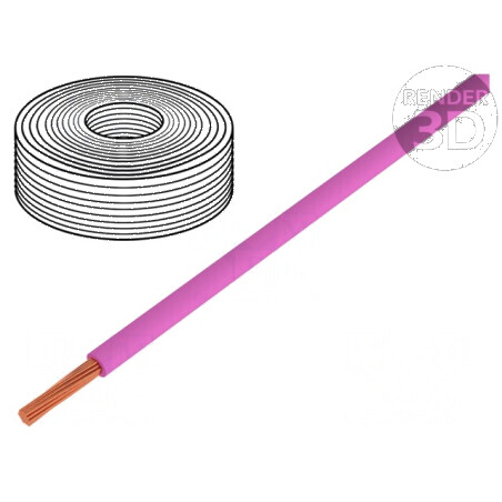 Cablu LiY litat 0,25mm2 PVC roz 900V 250m Clasa 5 | Electronic-mag.ro | Componente Electronice