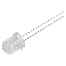 LED 8mm galben 10000-13000mcd 30° convex | Electronic-mag.ro | Componente Electronice