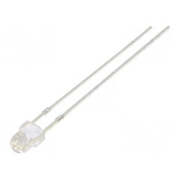 LED 3mm Albastru 500mcd 100° Convex | Electronic-mag.ro | Componente Electronice