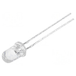 LED 5mm albastru 750-1120mcd 15° convex | Electronic-mag.ro | Componente Electronice