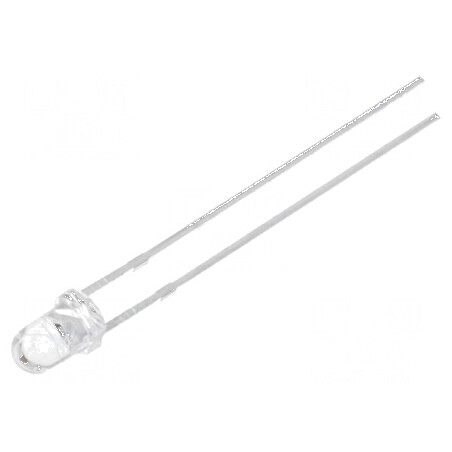 LED 3mm Alb Sunshine 30° Convex | Electronic-mag.ro | Componente Electronice