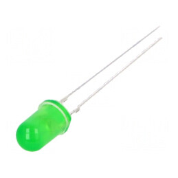 LED 5mm verde 25000-30000 mcd 30° convex | Electronic-mag.ro | Componente Electronice