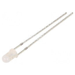 LED 3mm Portocalie 100-150mcd 30° Convex | Electronic-mag.ro | Componente Electronice
