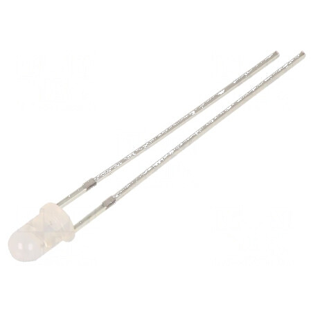 LED 3mm Portocalie 100-150mcd 30° Convex | Electronic-mag.ro | Componente Electronice