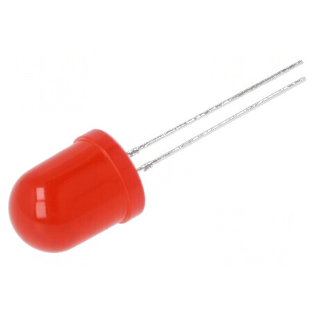 LED 10mm roșie 500-1120mcd 30° convex 66mW | Electronic-mag.ro | Componente Electronice