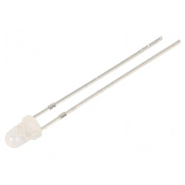 LED 3mm roșie 68-100mcd 30° convex | Electronic-mag.ro | Componente Electronice