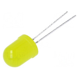 LED galben 10mm 1120÷500mcd 30° convex 66mW | Electronic-mag.ro | Componente Electronice