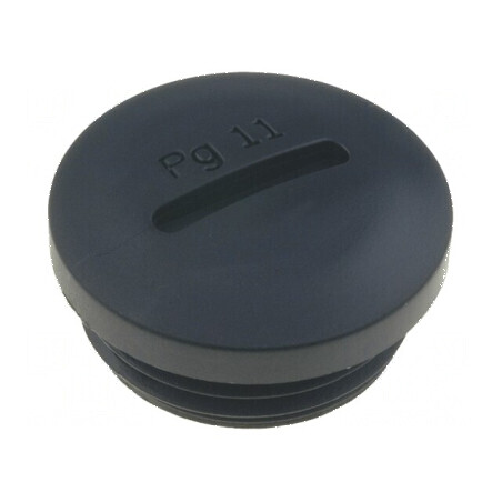 Capac de protecție PG11 poliamidă neagră 10,4mm | Electronic-mag.ro | Componente Electronice
