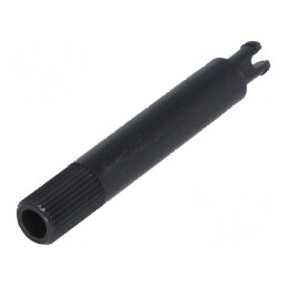 Buton rotativ negru Ø6x35mm B: 9mm | Electronic-mag.ro | Componente Electronice