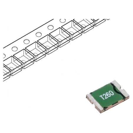 Siguranță polimerică PTC 2,6A Imax 100A SMD PTS1812 1812 | Electronic-mag.ro | Componente Electronice