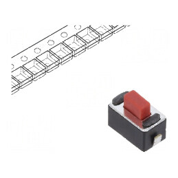 Microîntrerupător TACT SPST-NO 0,05A/12VDC SMT Poz: 2 | Electronic-mag.ro | Componente Electronice