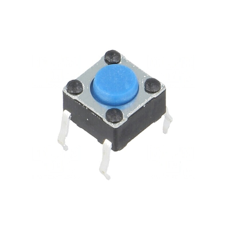 Microîntrerupător TACT SPST-NO 0,05A/12VDC THT | Electronic-mag.ro | Componente Electronice