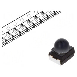 LED SMD 3030 PLCC2 roșie 2240-7100mcd 3x3x3,8mm 30° 20mA | Electronic-mag.ro | Componente Electronice