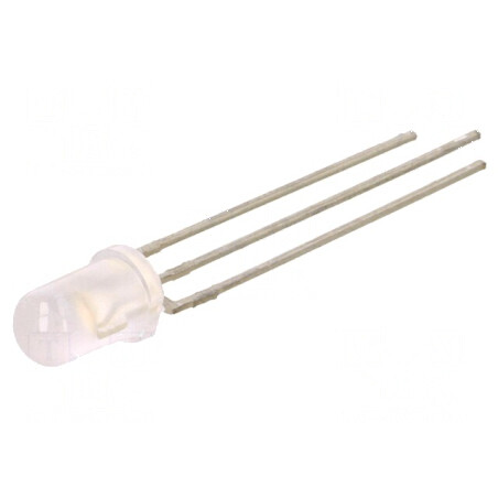 LED 5mm roșu/albastru 55° convex nr. term: 3 | Electronic-mag.ro | Componente Electronice