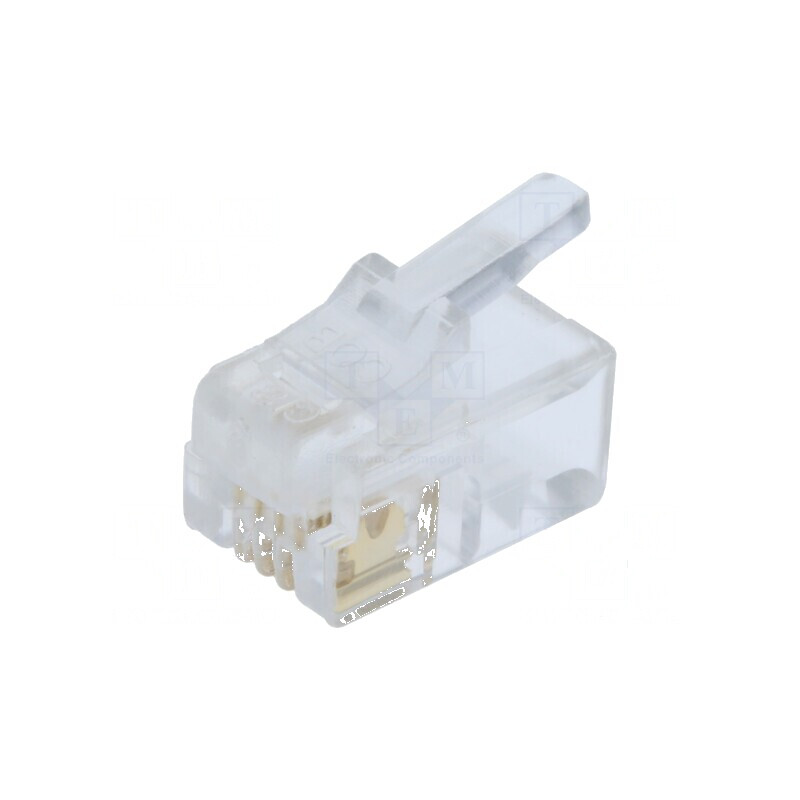 Conector RJ11 4p4c IDC, mufă crimpată | Electronic-mag.ro | Componente Electronice