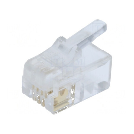 Conector RJ11 4p4c IDC, mufă crimpată | Electronic-mag.ro | Componente Electronice
