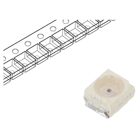LED SMD 3528 Ambră 180-355mcd 3,5x2,8x1,75mm 20mA | Electronic-mag.ro | Componente Electronice
