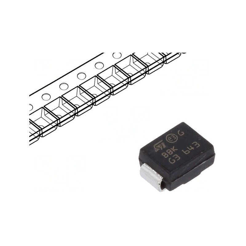 Diodă TVS bidirecțională 600W 30,4V 14,9A SMB rolă bandă | Electronic-mag.ro | Componente Electronice Diodă TVS bidirecțională 600W 30,4V 14,9A SMB rolă bandă | Electronic-mag.ro | Componente Electronice