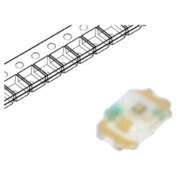 LED SMD 0402 roșie 1,8V 20mA 50mW 1x0,6x0,2mm | Electronic-mag.ro | Componente Electronice