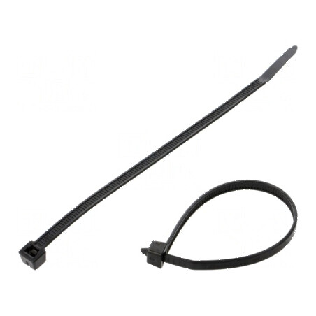 Colier de strângere poliamidă 150mm 4,6mm 170N negru | Electronic-mag.ro | Componente Electronice