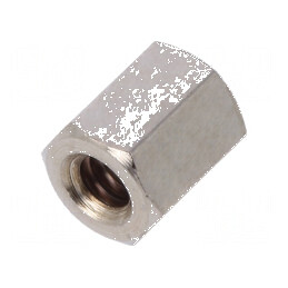 Piuliță distanțieră filetată 6mm UNC4-40 din alamă | Electronic-mag.ro | Componente Electronice