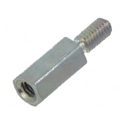 Piuliță distanțieră filetată 8mm M2,5 hexagonală | Electronic-mag.ro | Componente Electronice