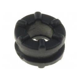 Manșon negru Øorif. 4,3mm pentru panou max. 1,5mm Øext. 5mm | Electronic-mag.ro | Componente Electronice