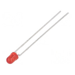 LED 3mm roșie 280-710mcd 44° convex | Electronic-mag.ro | Componente Electronice