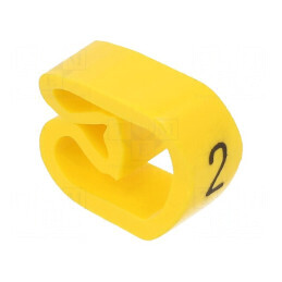 Markere Marcaj PVC Galben 2 8÷16mm -30÷80°C prin Orificiu | Electronic-mag.ro | Componente Electronice