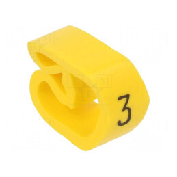 Markere Marcaj PVC galbenă 3-8mm -30÷80°C | Electronic-mag.ro | Componente Electronice