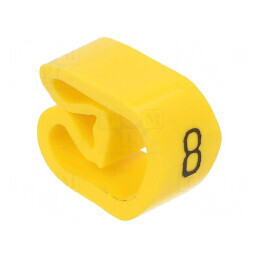 Markere Marcaj PVC Galben 8mm -30÷80°C | Electronic-mag.ro | Componente Electronice