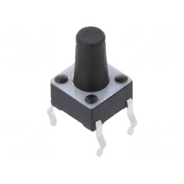 Microîntrerupător TACT SPST-NO 0,05A/24VDC THT | Electronic-mag.ro | Componente Electronice