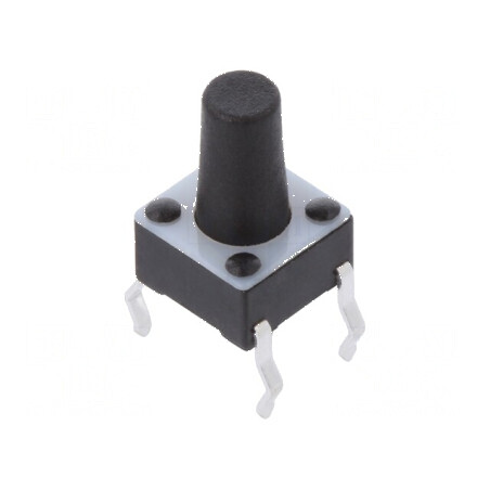 Microîntrerupător TACT SPST-NO 0,05A/24VDC THT | Electronic-mag.ro | Componente Electronice
