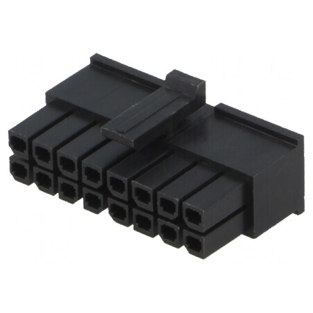 Conector cablu-placă mufă mamă Minitek Pwr 3.0 16 PIN 3mm | Electronic-mag.ro | Componente Electronice